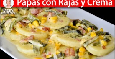 Salsa de chile poblano con papa