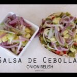 Salsa de chile poblano con piña y cebolla