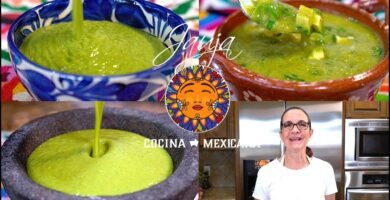 Salsa de chile serrano con aguacate