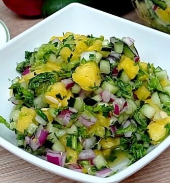Salsa de chile serrano con pepino y piña