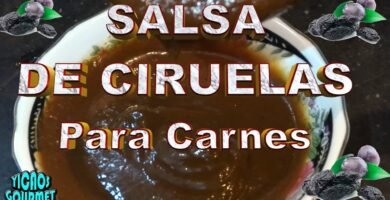 Salsa de ciruela y chile pasilla